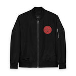 Load image into Gallery viewer, Average Streamer Society Men's Recycled Bomber Jacket with Embroidered Patch - Eco-Friendly Fashion