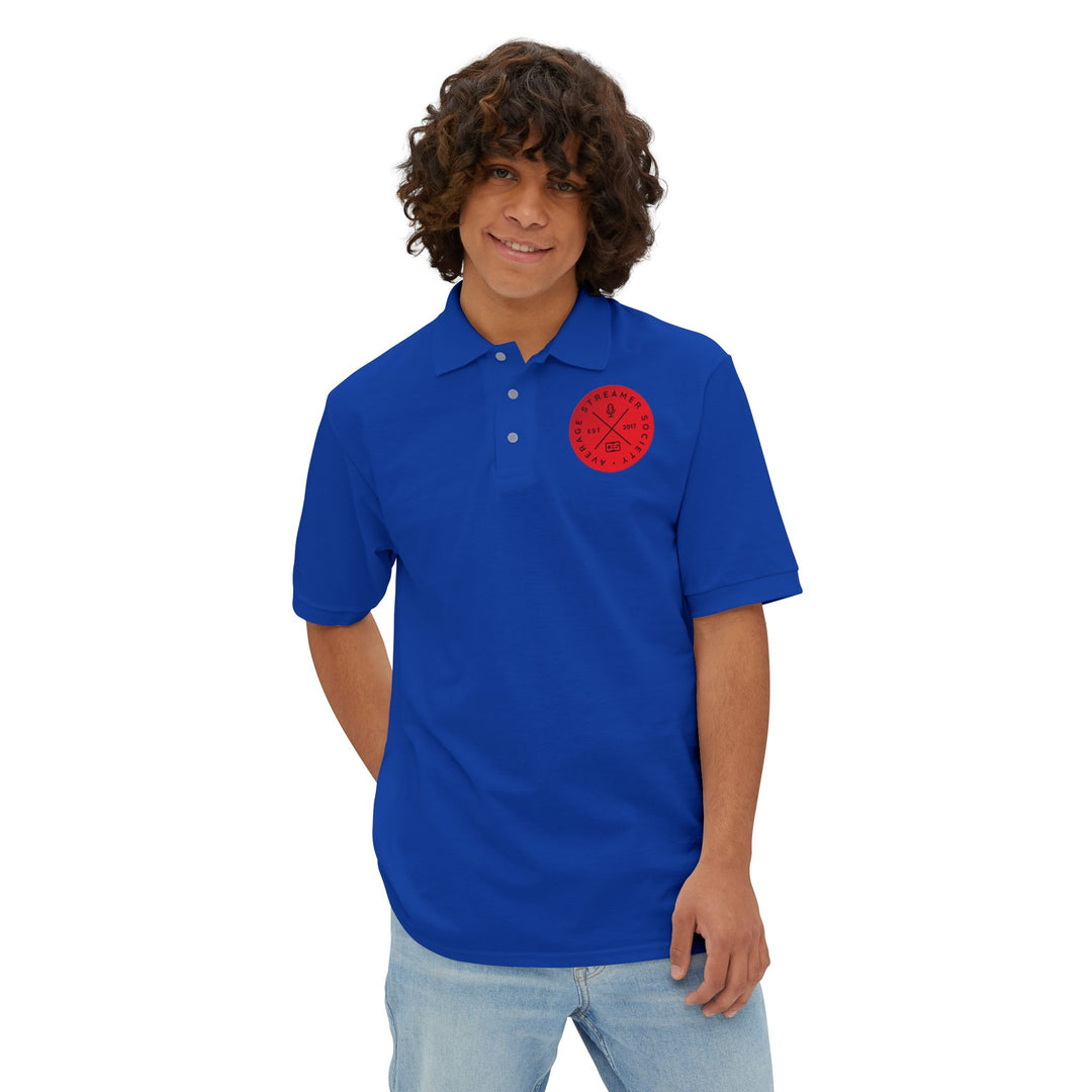 Average Streamer Society Men's Piqué Polo