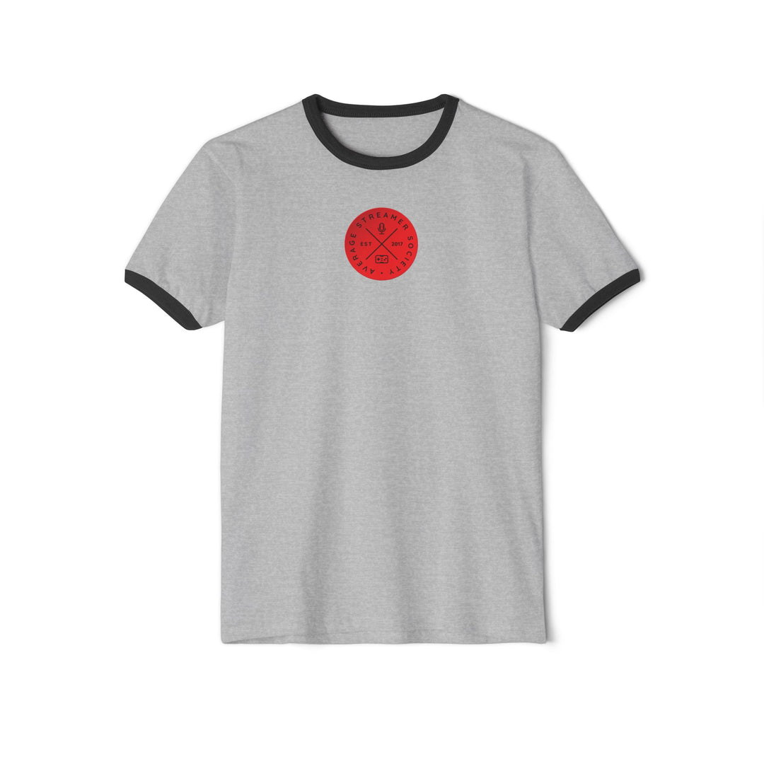 Average Streamer Society Unisex Cotton Ringer T-Shirt