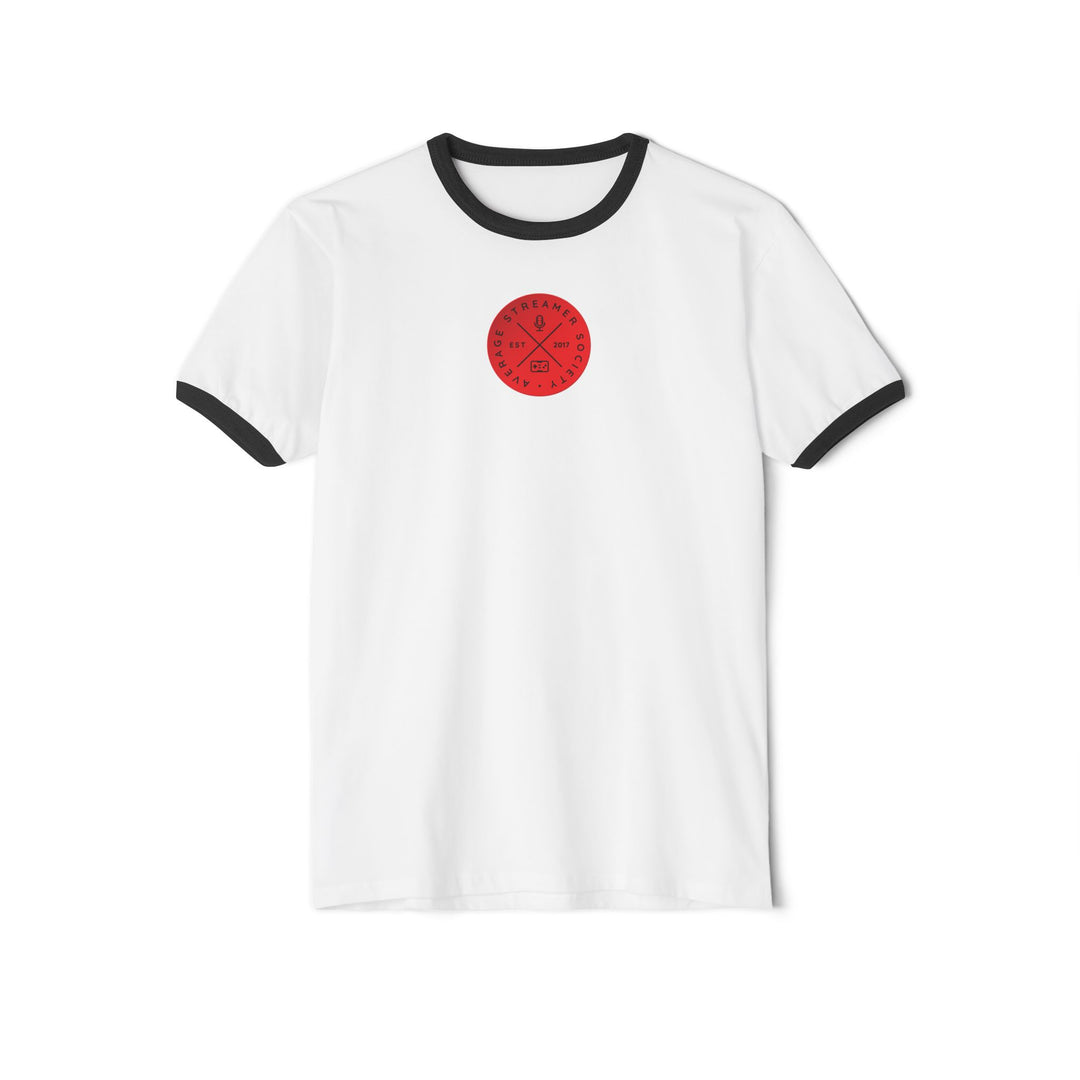Average Streamer Society Unisex Cotton Ringer T-Shirt