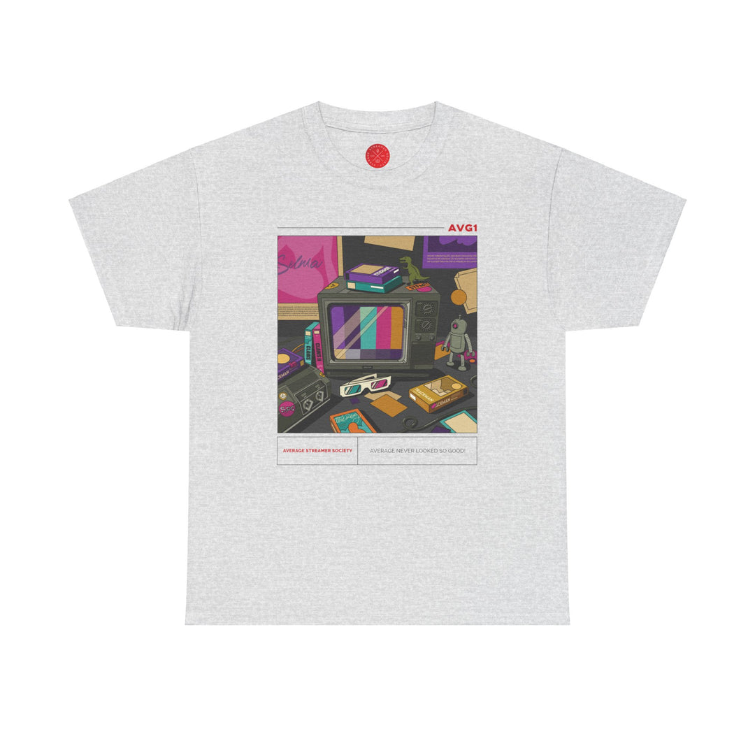 Average Streamer Society Retro 3 Unisex Heavy Cotton Tee