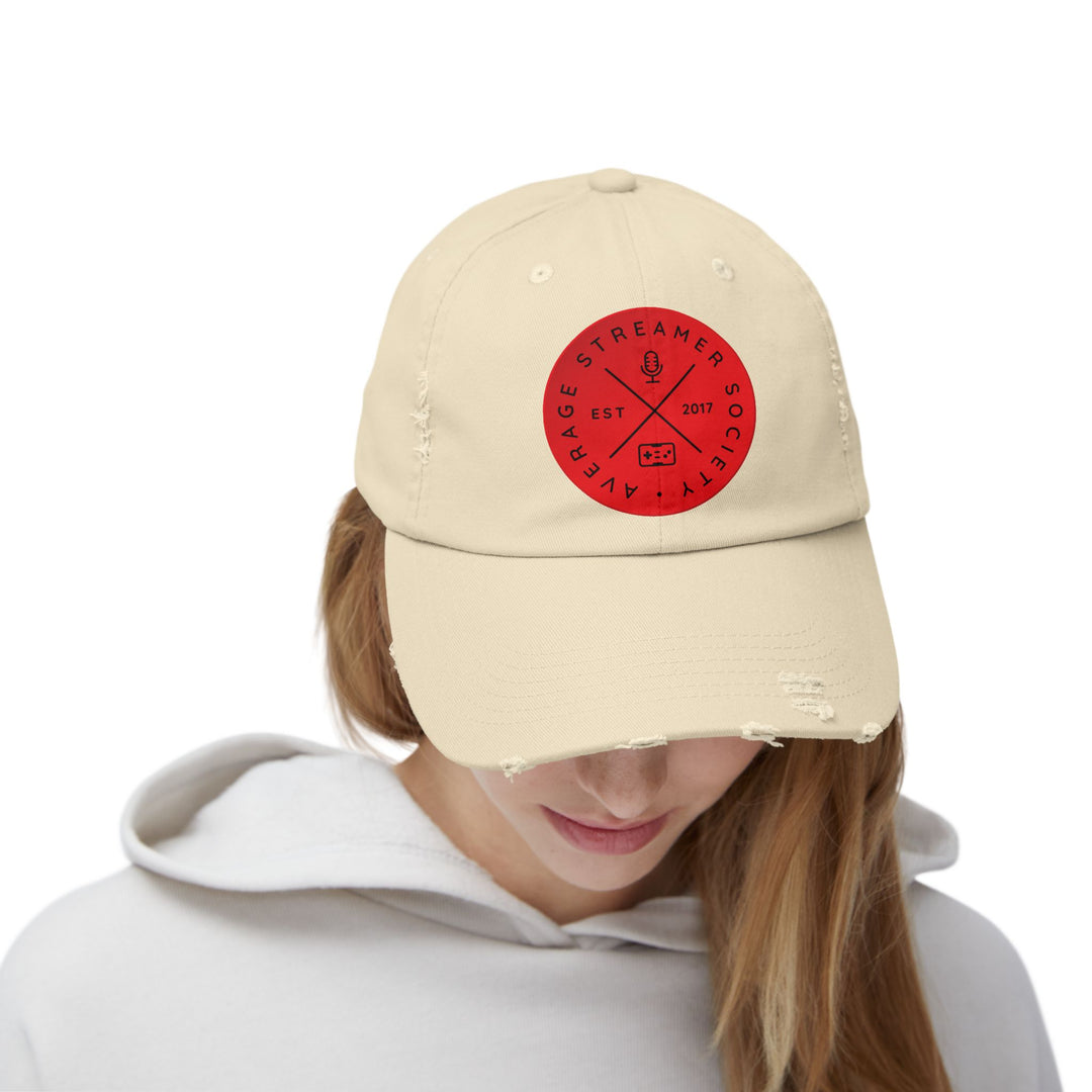 Unisex Distressed Cap - Average Streamer Society Collection, 2017 Edition