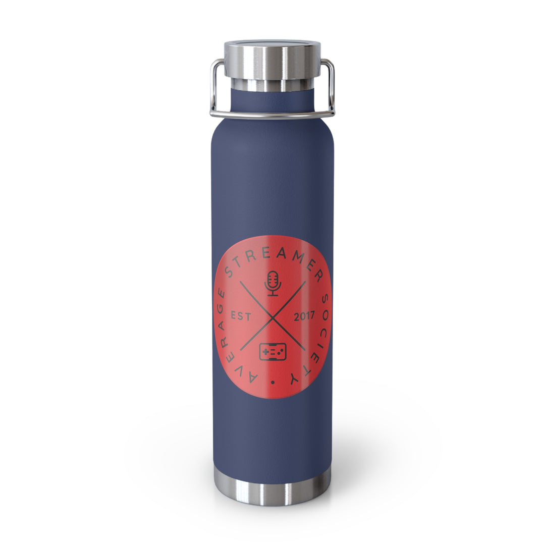 Average Streamer Society Copper Vacuum Insulated Bottle, 22oz.