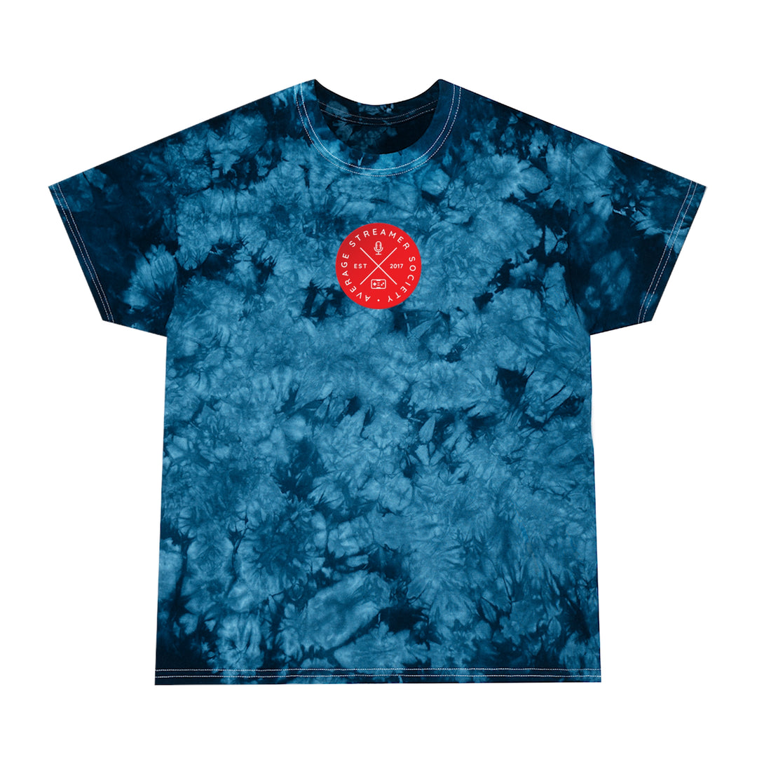 Average Streamer Society Tie-Dye Tee, Crystal