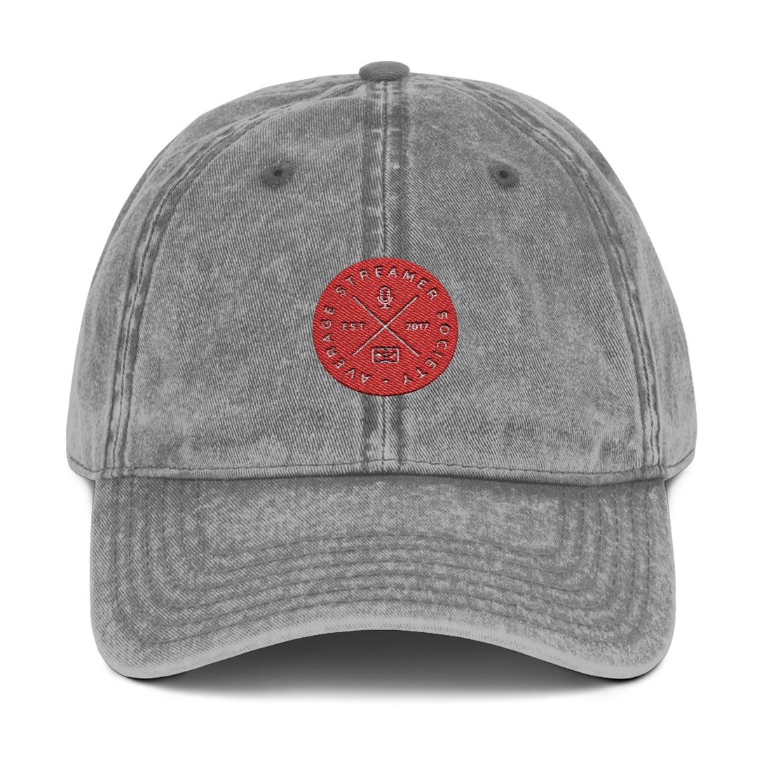 Average Streamer Society Vintage Embroidered Cap - Classic Baseball Hat