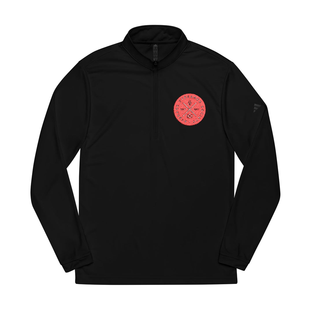 Average Streamer Society adidas® Quarter-Zip Pullover with Embroidered Design - Stylish Comfort for Active Lifestyles