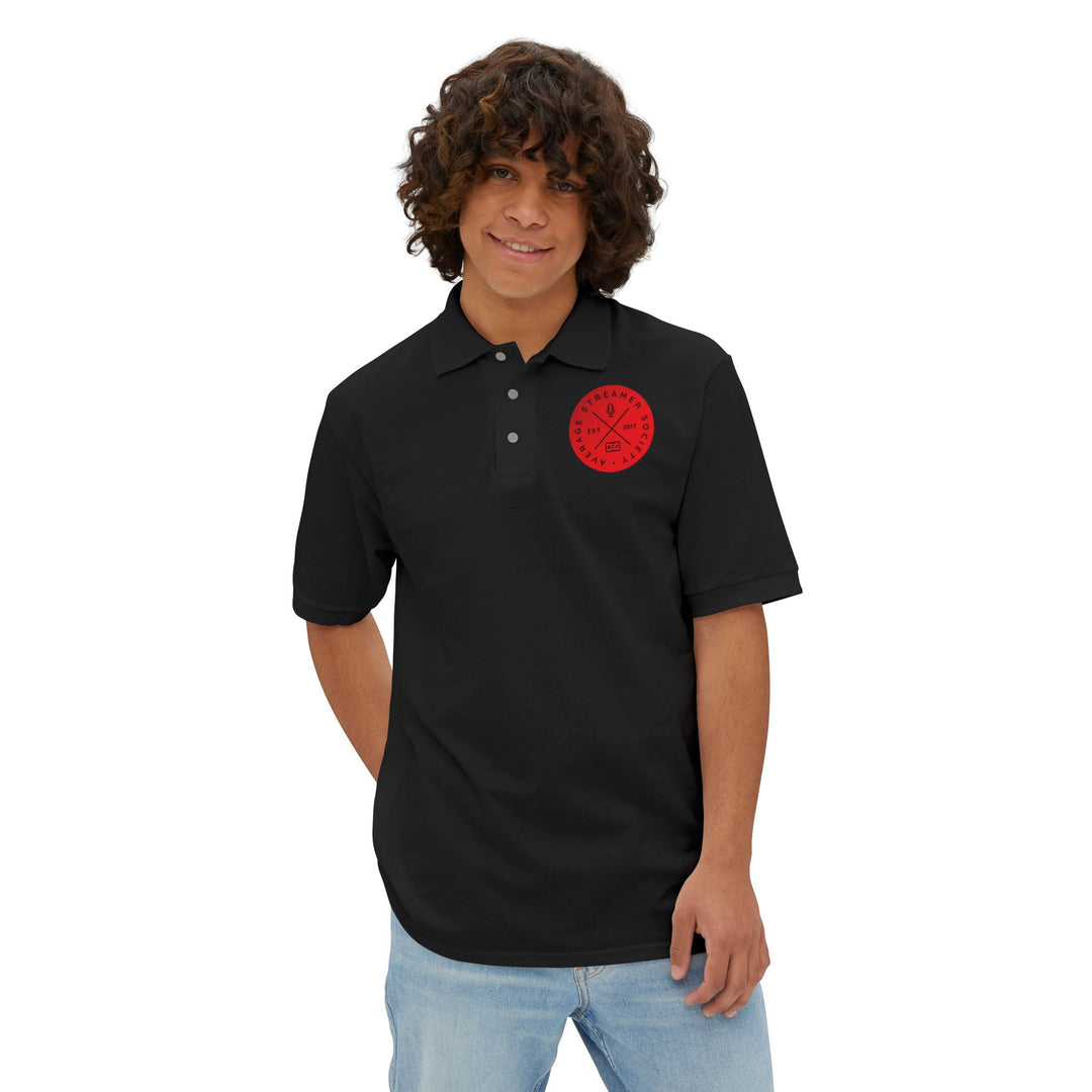 Average Streamer Society Men's Piqué Polo